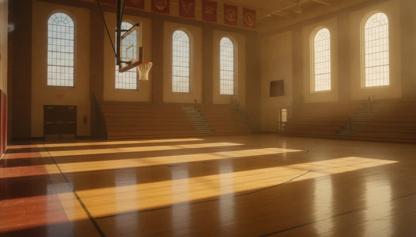 GYBA team huddle building community on the court